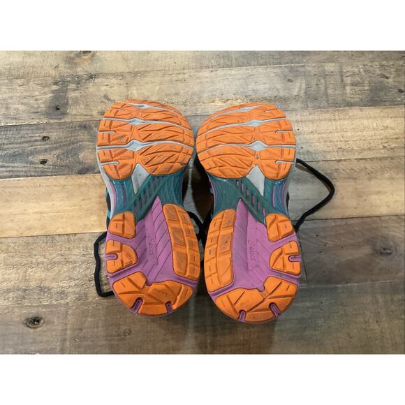 ASICS GT-2000 9 Women’s Size 10 Running Shoes Black Teal Purple Used - Picture 9 of 9